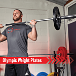 Olympic Tri-grip Rubber Weight Plates - Black Pairs & Sets 7.5kg Set (1.25kg Pair + 2.5kg Pair)