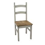 Corona Grey Solid Pine Chairs (pair)