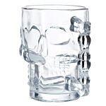 Glass Skull Head Shaped Tankard