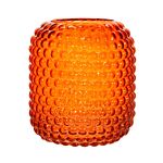 Amber Glass Bobble Vase