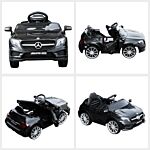 Homcom Compatible Kids Children Ride On Car Mercedes Benz Gla Licensed 6v Battery Rechargeable Headlight Music Remote Control High/low Speed Toy Black