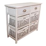 Douglas 2 Drawers Grey Wood Grain Effect Cabinet