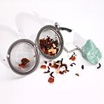 Raw Crystal Gemstone Tea Strainer - Red Jasper