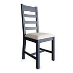 Slatted Dining Chair Natural Check