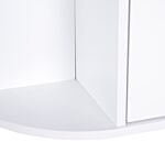 Homcom Bathroom Mirror Cabinet, Wall Mounted Storage Cupboard With Mirror Single Door Storage Organizer 2-tier Inner Shelves, White