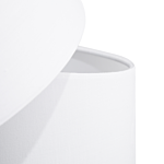 Floor Lamp White Fabric And Metal 164 Cm 3-light Adjustable Modern Beliani