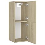 Vidaxl Bathroom Furniture Set Sonoma Oak Engineered Wood