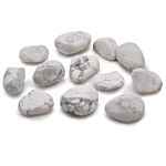 Medium African Tumble Stones - White Howlite - Magnesite