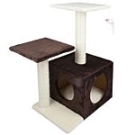 Podium Style Cat Tree- Brown