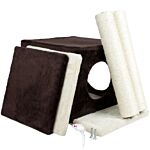 Podium Style Cat Tree- Brown