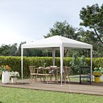 Outsunny 2.7m X 2.7m Garden Gazebo Marquee Party Tent Wedding Canopy Outdoor, White