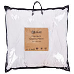 Bed Pillow White Cotton 80 X 80 Cm Soft Beliani