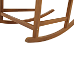 Rocking Chair Light Wood Acacia 66 X 77 X 110 Cm Indoor Outdoor Patio Balcony Rustic Beliani