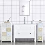 Homcom Chest Of Drawers, 4 Drawer Dresser, Storage Organizer Toilet Tissue Cabinet For Bedroom, Bathroom
