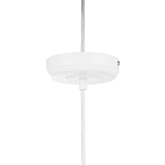 Pendant Lamp White Metal Elements Globe Shape 1-light Modern Beliani