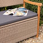 Alderley Rattan Storage Bench - Natural