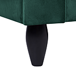 Sofa Green Velvet Solid Wood 3 Seater Scatter Pillows Beliani