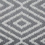 Outdoor Indoor Rug Grey Pp 90 X 150 Cm Geometric Pattern Beliani