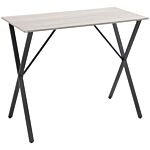 Homcom 120 Cm Rectangular Bar Table For 4 People, Modern Kitchen Table With Marble Effect Tabletop, Steel Legs, For Living Room, Home Bar, White