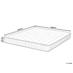 Pocket Sprung Mattress Eu King Size 5ft3 Firm With Latex Beliani