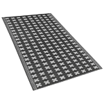 Outdoor Rug Mat Black Synthetic 90 X 180 Cm Eco Friendly Modern Minimalist Beliani