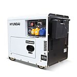 Hyundai 5.2kw/6.5kva Silenced Standby Single Phase Diesel Generator | Dhy6000se