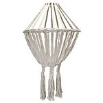 Macrame Large Drop Chandelier - Natural