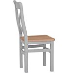 Cross Back Chair Wooden Seat