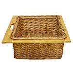 3 X Pull Out Wicker Kitchen Baskets 600mm