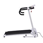 Homcom Steel Folding Motorized Home Treadmill W/ Lcd Monitor White