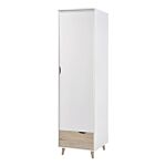 Stockholm 1 Door Wardrobe White And Oak