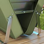 Outsunny Foldable Suitcase Design Mini Charcoal Barbecue Grill Bbq, Green