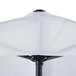 Outsunny 3 M Half Round Umbrella Parasol-white