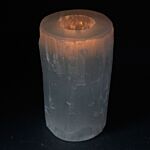 Selenite Cylinder Candle Holder - 15 Cm