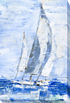 Blue Sails Ii By Ethan Harper - Canvas Print