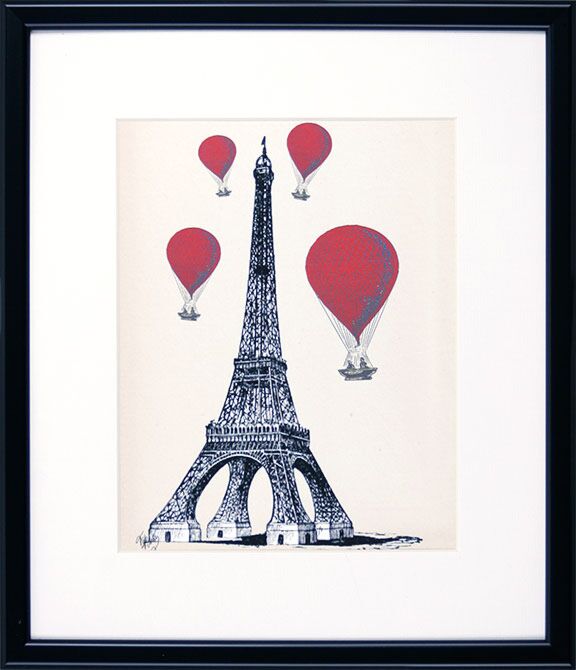 Red Hot Air Balloons & Iconic Buildings I