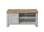 Highgate Small Tv Unit Grey & Oak