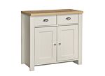 Highgate 2 Door 2 Drawer Sideboard Cream & Oak