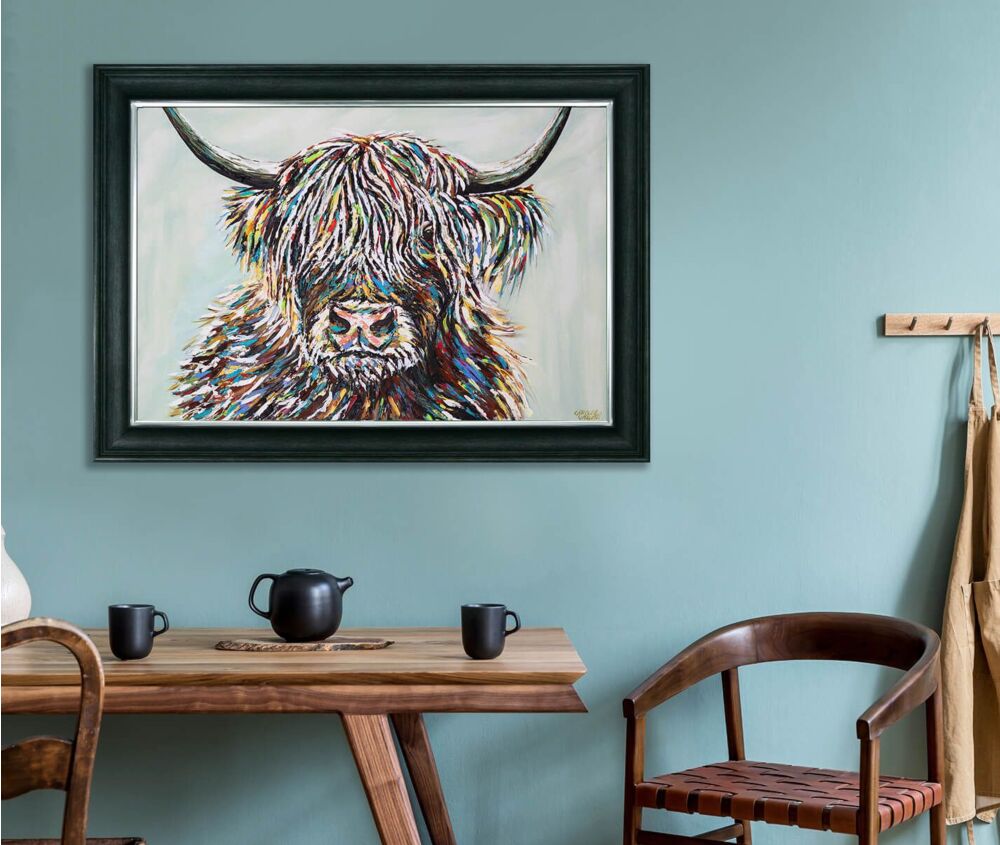 Woolly Highland Cow Ii By Carolee Vitaletti