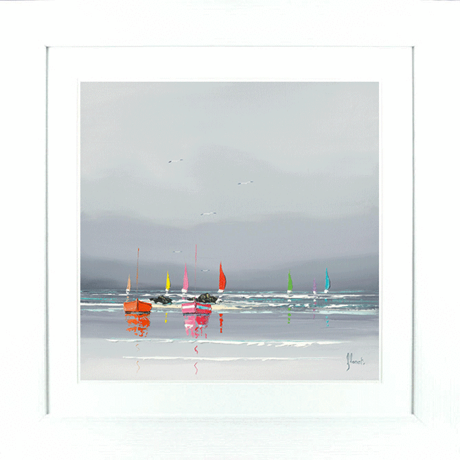 Sea Of Sails Iii By Frederic Flanet - Framed Art