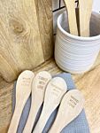 Set Of Four Wooden Spoons