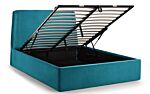 Frida Storage Ottoman Bed 135cm - Teal