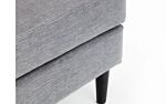 Hayward Ottoman - Dark Grey Chenille Fabric