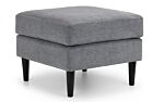 Hayward Ottoman - Dark Grey Chenille Fabric