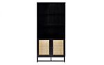 Padstow Tall Bookcase - Black