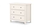 Maine 3 Drawer Chest - Surf White