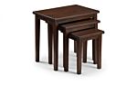 Cleo Nest Of Tables - Mahogany Finish