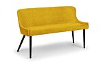 Luxe High Back Bench - Mustard