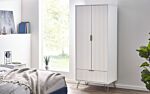 Murano 2 Door 1 Drawer Wardrobe - Matt White