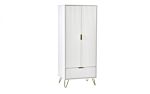 Murano 2 Door 1 Drawer Wardrobe - Matt White